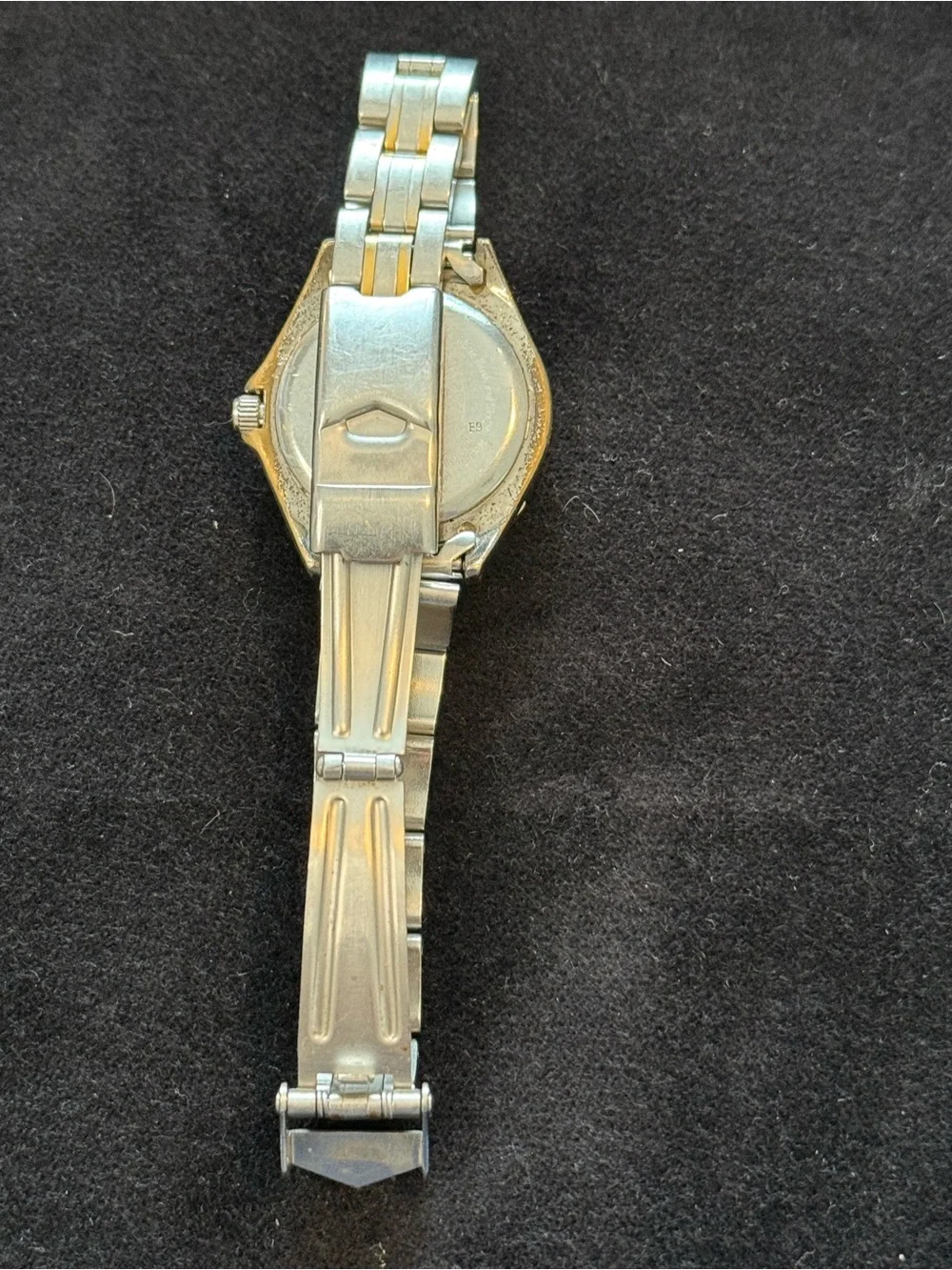 TIMBERLAND Men’s INDIGLO Date WR 50m Silver Tone Link Band New Battery Working